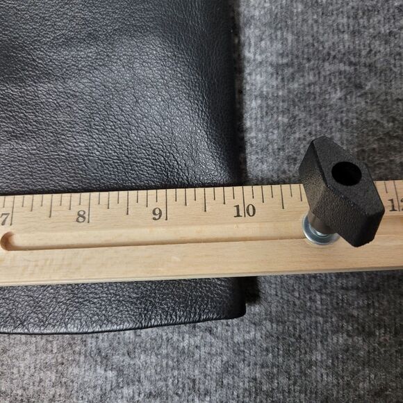 Vtg 90's Metrostyle Women's Size 12 Black Leather Motorcycle Boot Cut Pant Lined - Picture 14 of 15